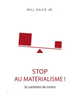 Stop au matérialisme !