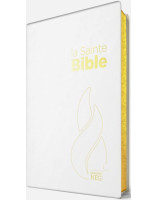 Bible NEG compacte Couverture souple, toile blanche nacrée, tranches or