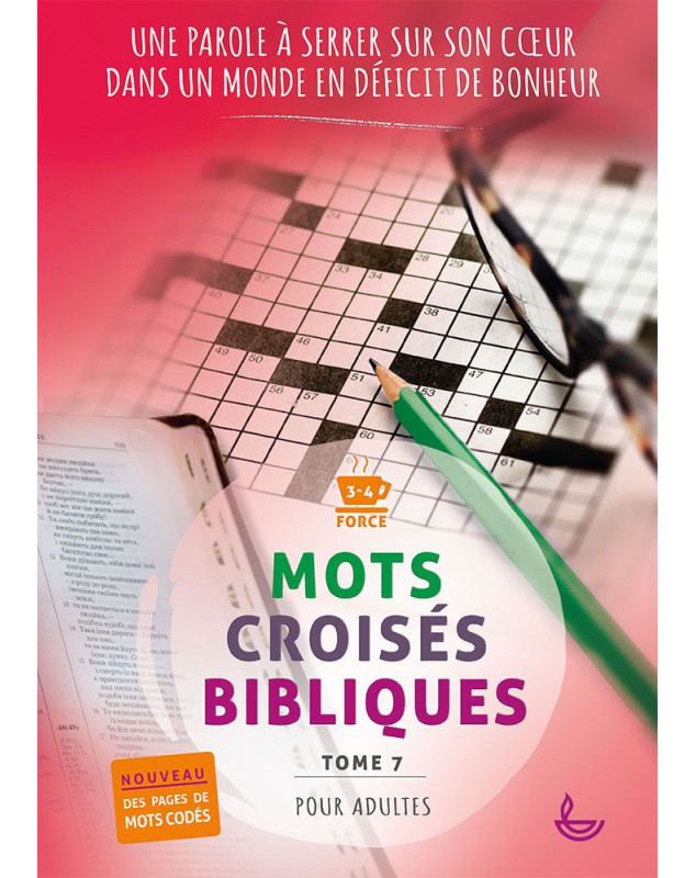 Mots croisés bibliques pour adultes Force 3-4 tome 7