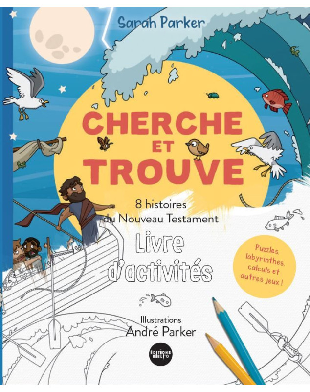 Cherche et trouve 8 histoires de l'Ancien Testament - Livre d'activités