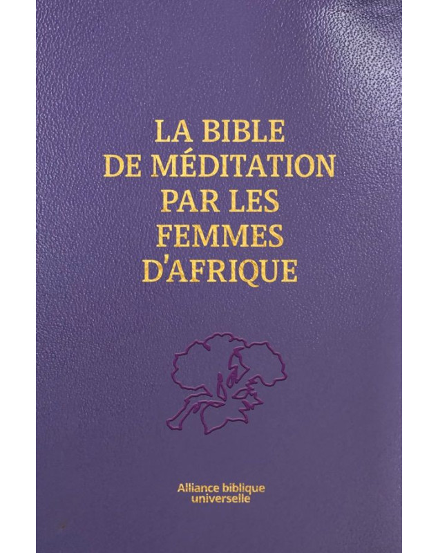 La Bible de méditation par les femmes d'Afrique Edition haut de gamme, reliure semi-souple, similicuir violet