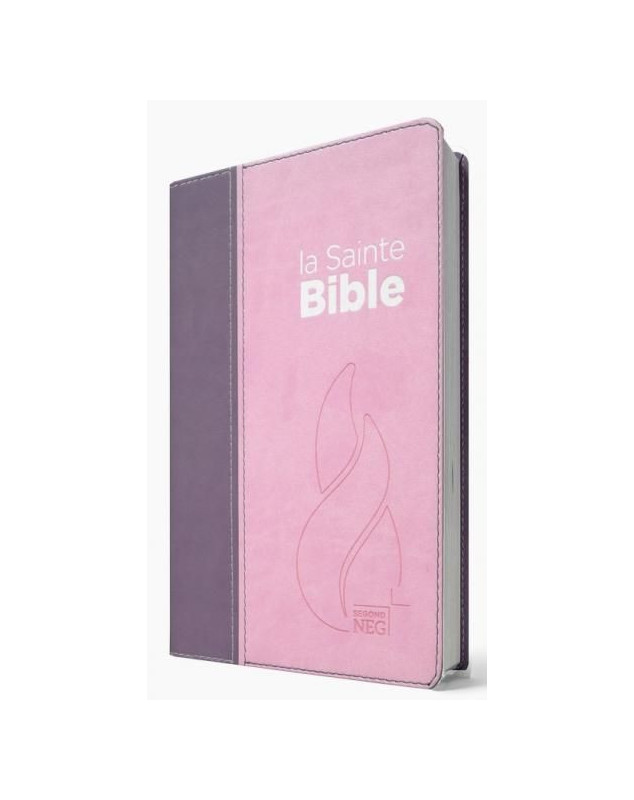 Bible NEG compacte Couverture souple Vivella duo rose et violet