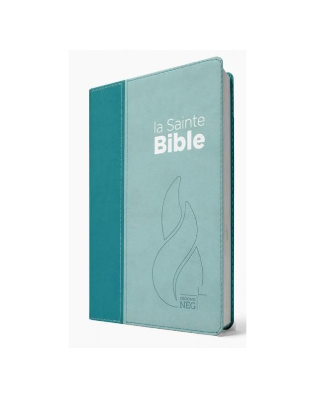 Bible NEG compacte Couverture souple Vivella duo bleu turquoise et bleu ciel