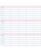 Calendrier Multiplanning 2025