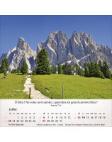 Calendrier Montagnes 2025