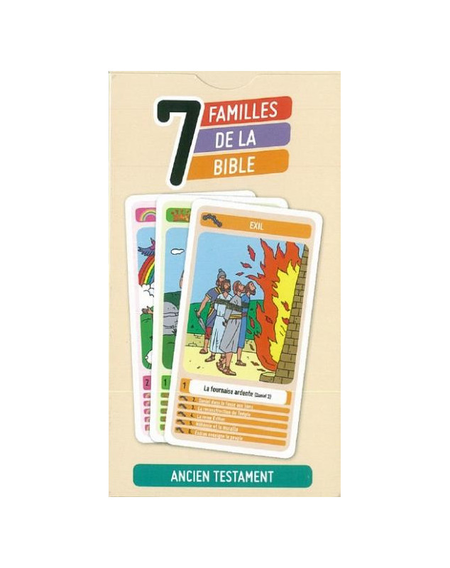 Jeu des 7 familles de la Bible (cartes)