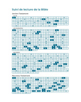 Suivi de lecture de la Bible