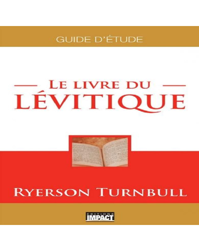 Le livre du Lévitique