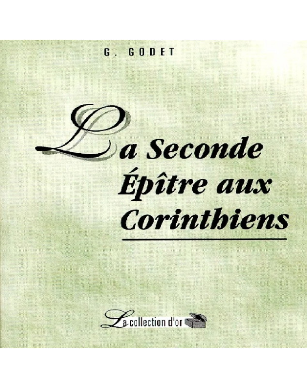 La Seconde Epître aux Corinthiens