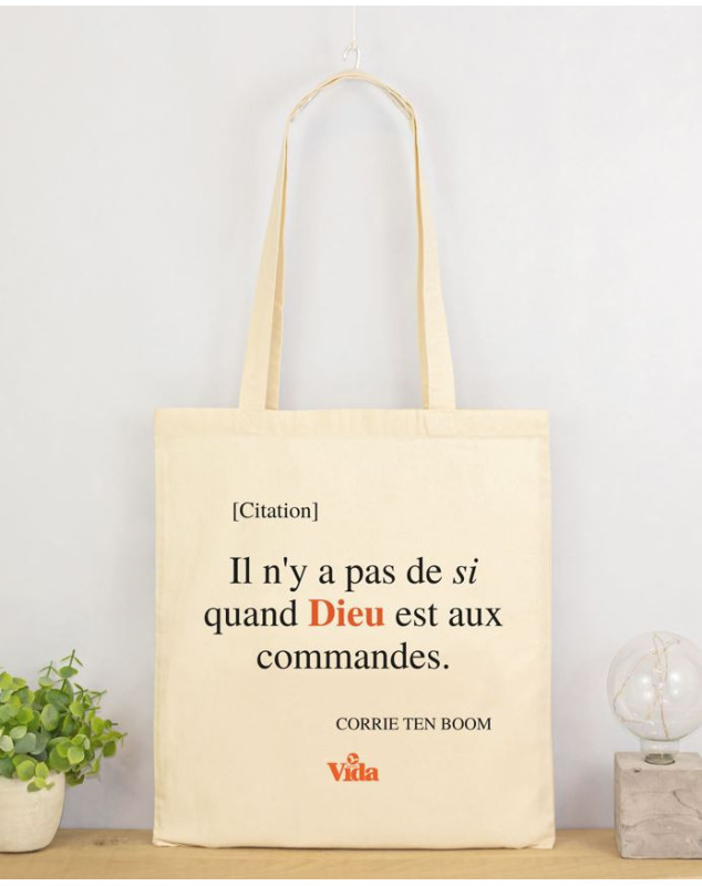 Tote bag coton écru