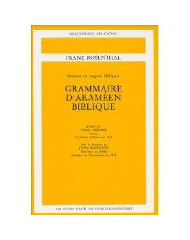 Grammaire Araméen biblique