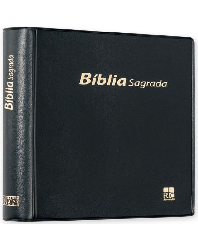 Bible en portugais souple noire