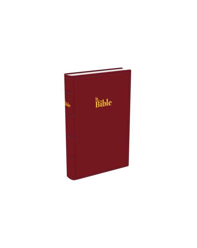 Bible Darby format standard, rigide grenat