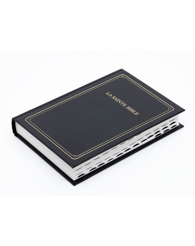 La Sainte Bible noire mini rigide avec onglets