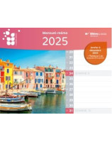 Calendrier mensuel mémo de janvier à décembre 2025