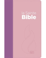 Bible NEG compacte Couverture souple Vivella duo rose et violet - Librairie chrétienne 7ici