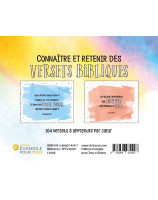 Connaître et retenir des versets bibliques - Librairie 7 ICI 