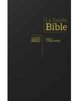 Bible NEG SEGOND 1979 Gros caractères, noire tranche or avec onglets - Librairie 7ici