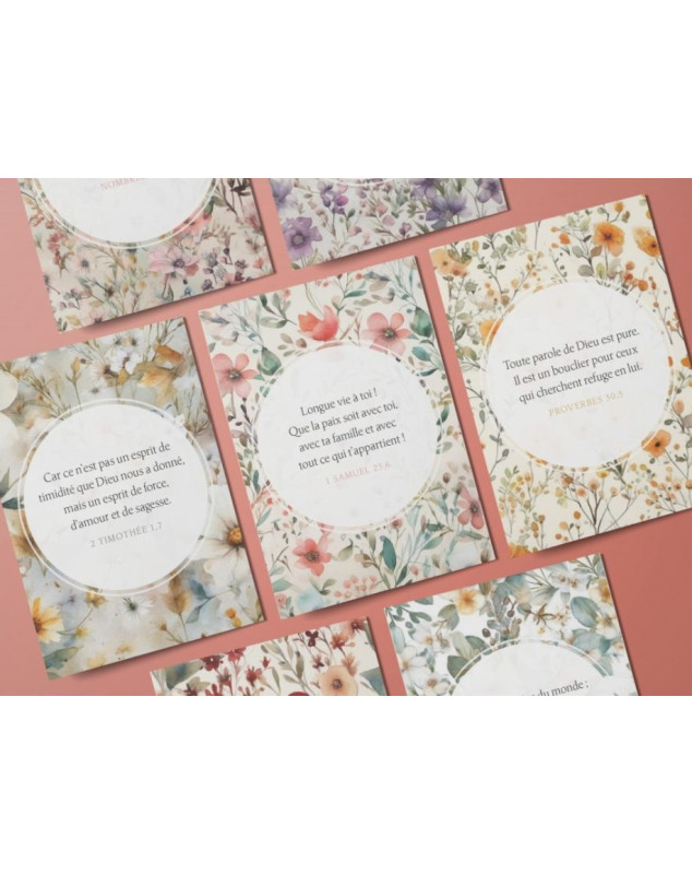 Versets Bibliques Pot Pot Versets Bibliques - 90 Cartes Colorées - Cadeau Encouragement Chrétien - Verre Prière Pot Prière Chrétien