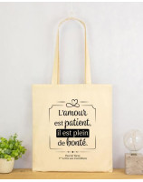 Tote bag coton écru