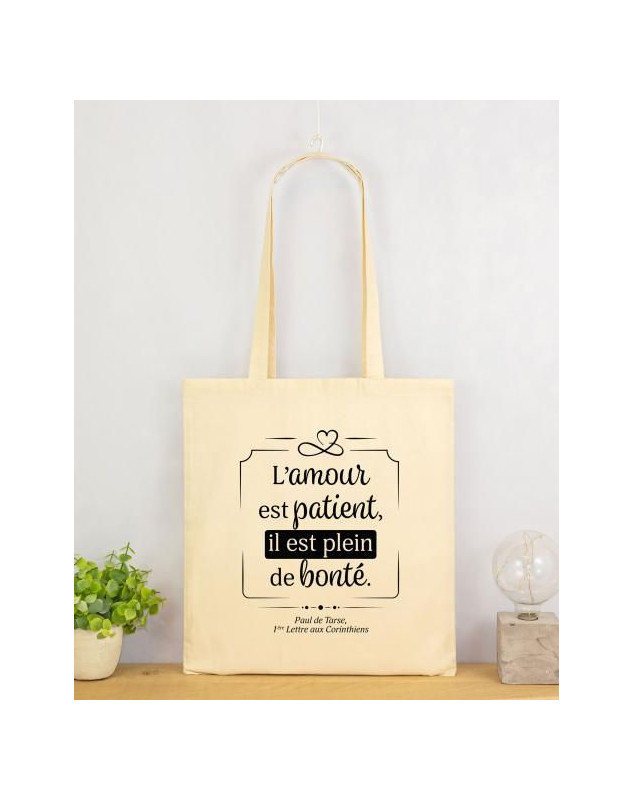 Tote bag coton écru