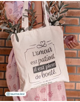 Tote bag coton écru