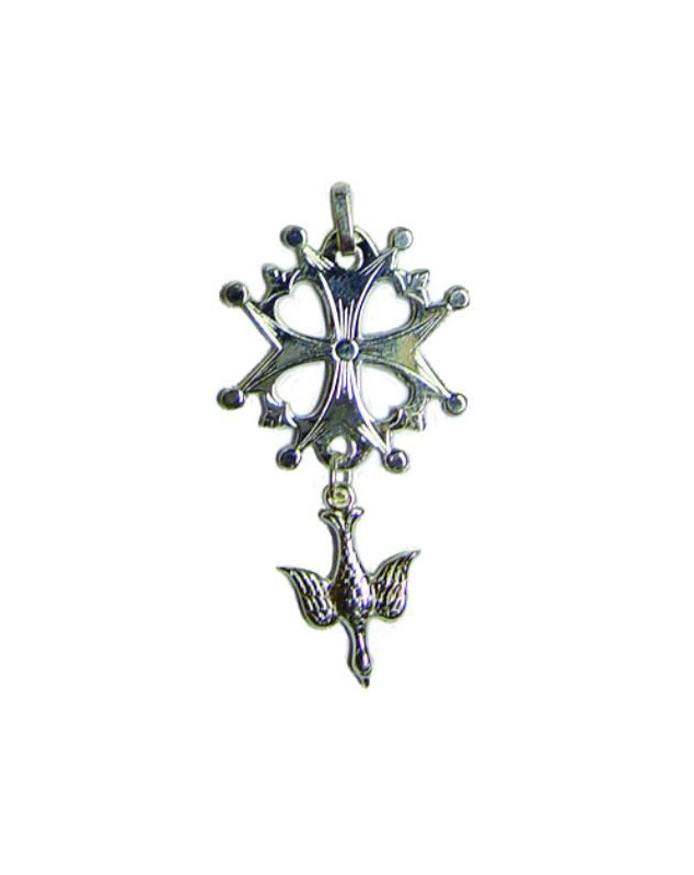 Croix huguenote en argent