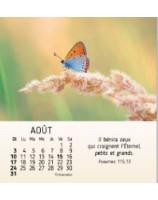 Nature en paix calendrier 2025