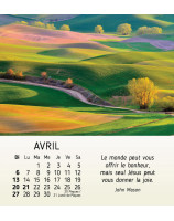 Au coeur du jour calendrier 2025