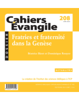 Fratries et fraternité dans la Genese