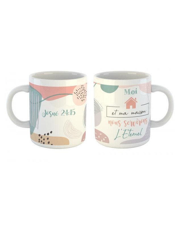 Mug Moi et ma maison nous servirons l'Eternel - Librairie 7 ici