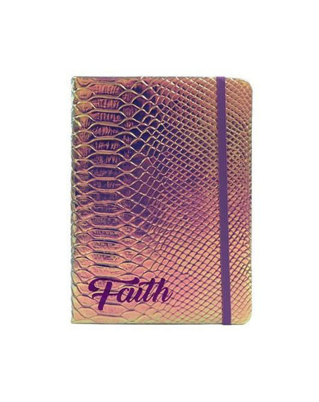 Journal Faith couverture imitation croco brillant