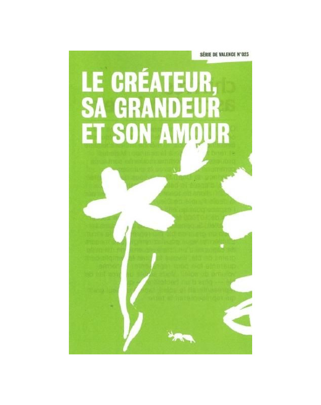 Le créateur, sa grandeur,... - Librairie7 ici