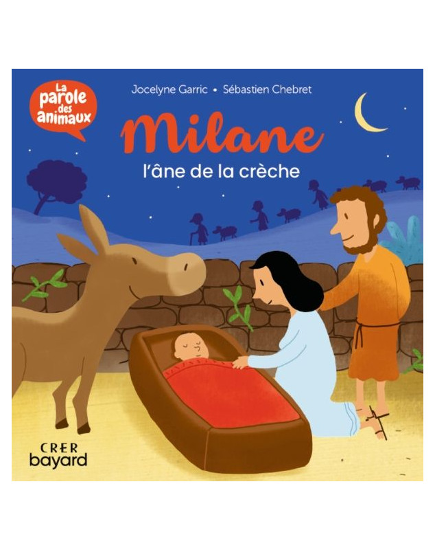 Milane, l'âne de la crèche