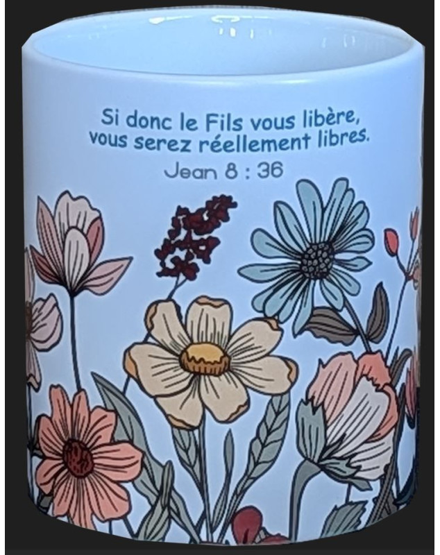 Mug fleurs jn 8.36