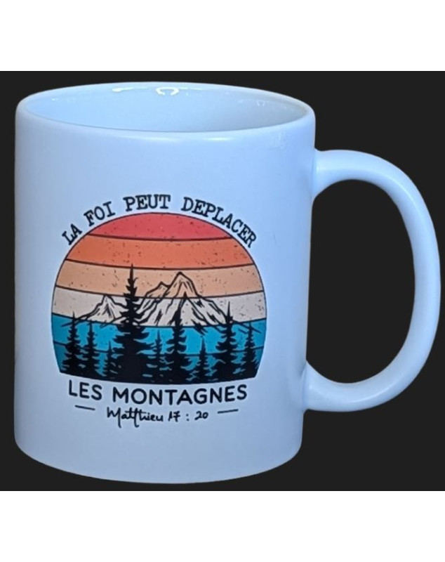 Mug montagnes, Matthieu 17.20