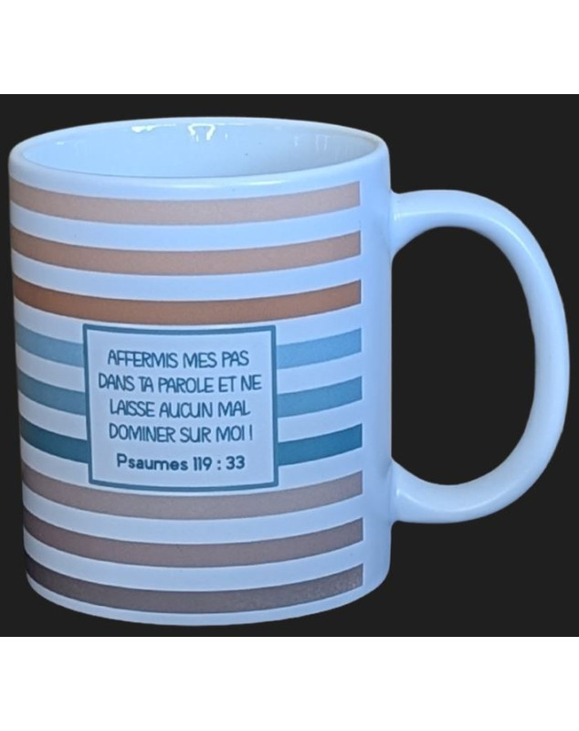 Mug rayé Psaume 119.33