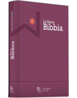 Bible en italien Couverture toilée, rigide, matelassée, rose - Nuova riveduta 2006