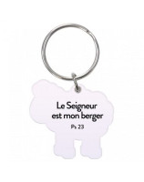 Porte-clé Mouton "Le Seigneur est mon berger" Ps 23.1