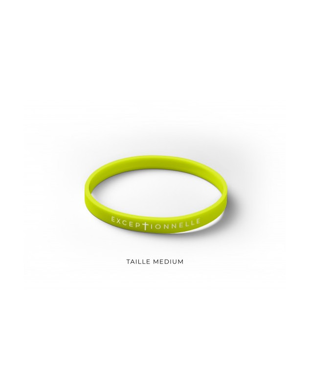 Bracelet silicone Exceptionnelle vert