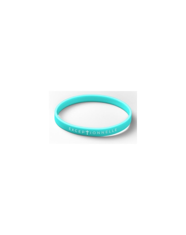 Bracelet silicone Exceptionnelle turquoise