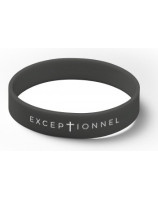 Bracelet silicone Exceptionnel noir