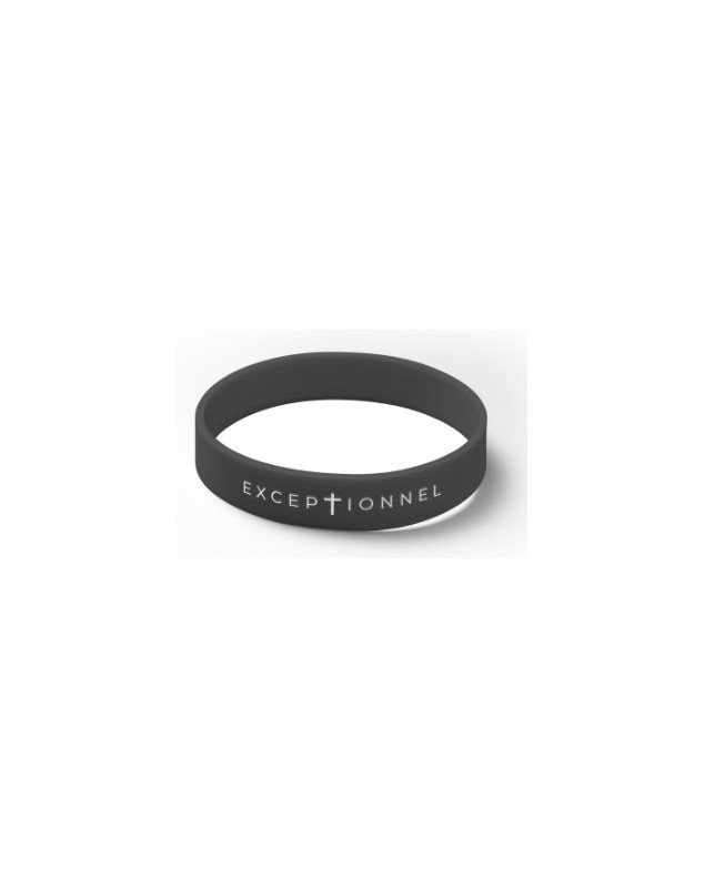 Bracelet silicone Exceptionnel noir