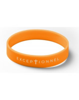 Bracelet silicone Exceptionnel orange