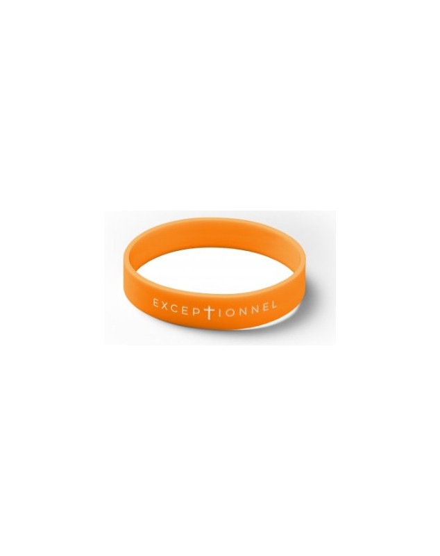 Bracelet silicone Exceptionnel orange