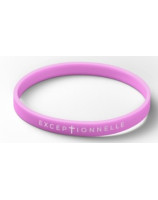 Bracelet silicone Exceptionnelle rose