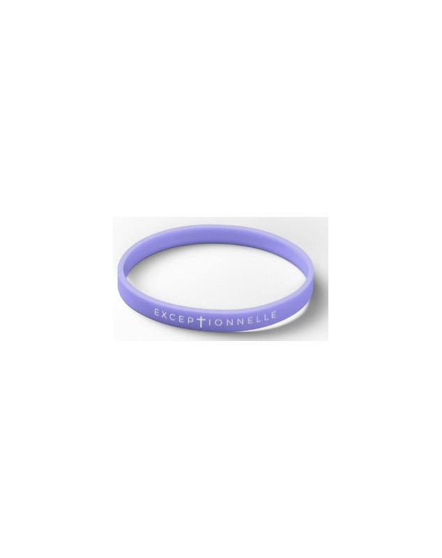 Bracelet silicone Exceptionnelle lilas