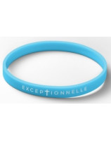 Bracelet silicone Exceptionnelle bleu