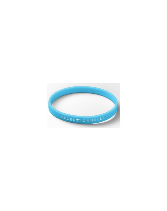 Bracelet silicone Exceptionnelle bleu