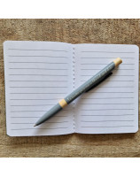 Petit carnet bleu avec ichtus - Librairie 7 ici